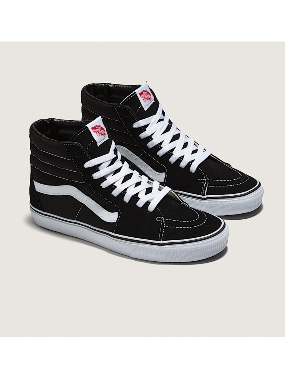 Vans Sk8-Hi Black & White Sneakers Women's 5.5 Men's 4